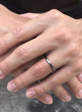 2MM Thin Classic Dome Ring Stainless Steel Wedding Band for