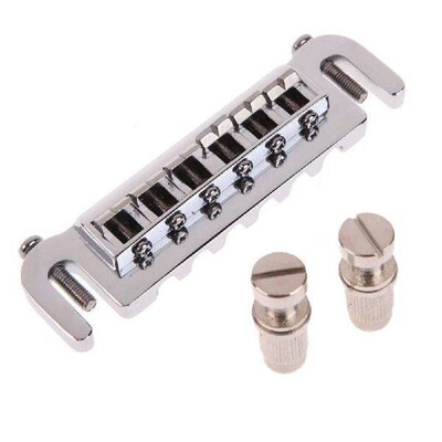 New Wraparound Bridge Tailpiece Studs Chrome Style for LP