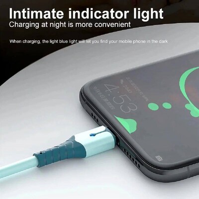 Multi Color lightweight liquid Data Cable Suitable For Andro