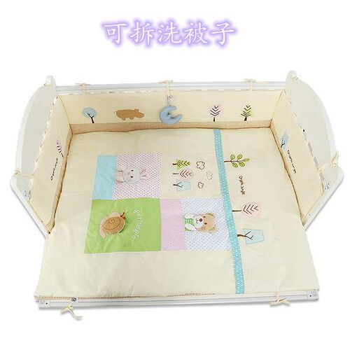 Baby Cotton Bed Cover Multi-piece Set Baby Bed Detachable an