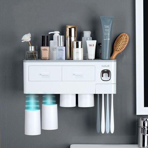 Bathroom Accessories Set Magnetic Adsorption Toothbrush Hold