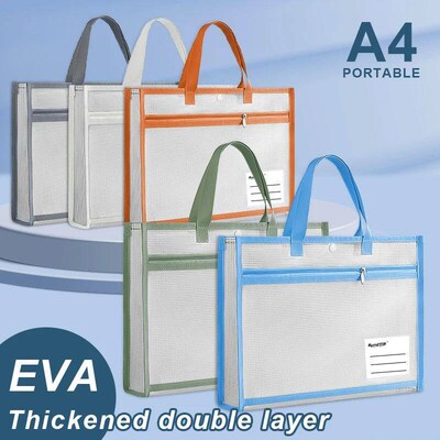 [Spacious Organizer] A4 Pocket Folders Widen Double-Layer Me