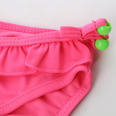 2~7Y Biquini Infantil Solid color Girls swimwear High qualit