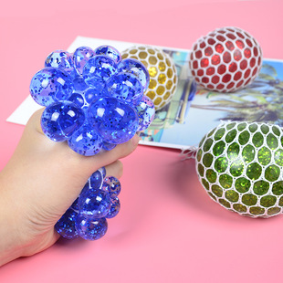 2022 Glitter Foam Led Colored Bead Grape Vent Ball Antisss S