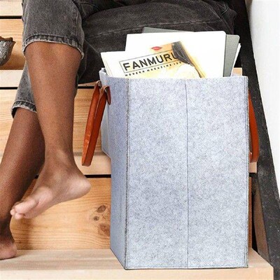 Stair Basket Space-saving L-shaped Ladder Pouches Stairwell