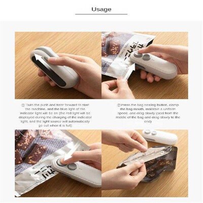 2/3PCS Sealer Mini Reusable Portable High Temperature