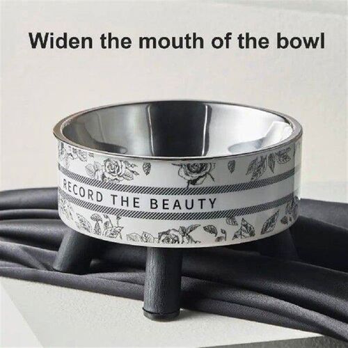 Worry-free Mealtime for Pets Stainless Steel Elevated Pet