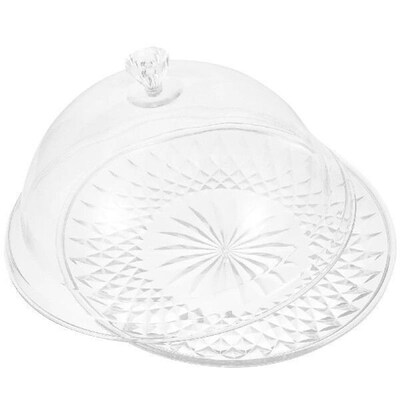 Cake Stand with Dome Lid Snack Serving Tray Covered Fruit