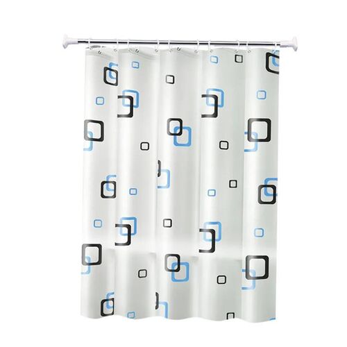 The bathroom shower curtain checkered PEVA Environmental