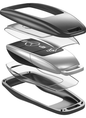 用于适奔驰钥铝合金汽车钥匙ES套级C260LE200系升奔驰A1级皮绳全