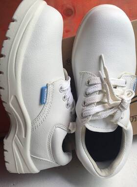 工捷足静电鞋防ESDK0104无尘室作鞋钢包头防砸静电鞋B60防8白色安