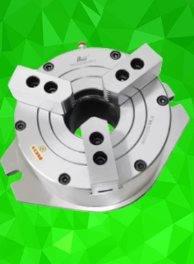 比优特立式中空三爪气动卡盘气液两用BK160KL钻铣床攻丝加工中心