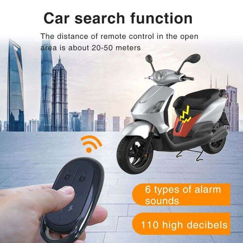 Wireless Bicycle Alarm Remote Control Waterproof Electric Mo