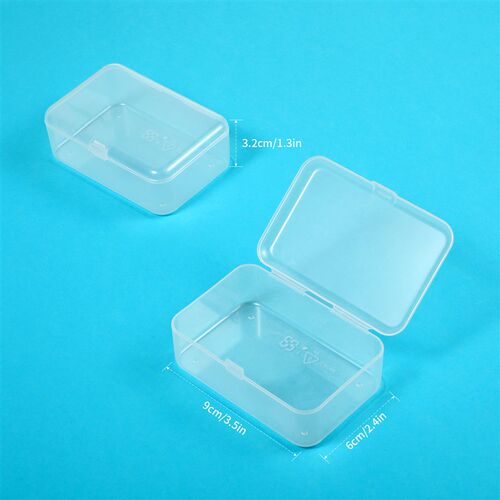 1PCS Clear Lidded Small Plastic Box For Trifles Parts Tools