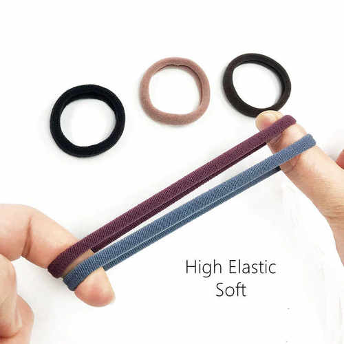 50PCS Soft Hair Ties, tail Scrunchies Head Bands for Women G
