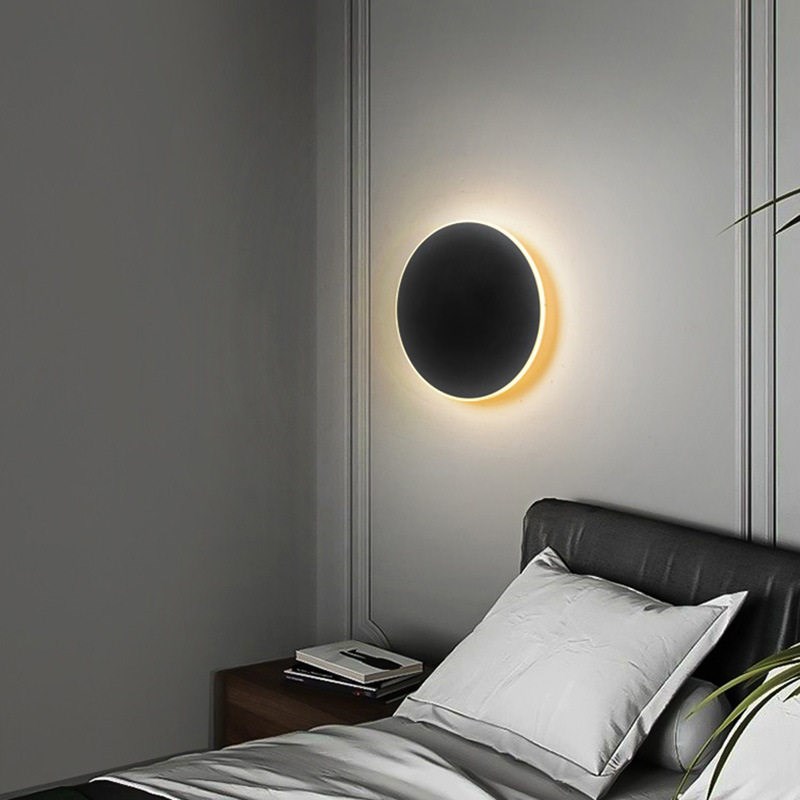 Nordic Simple Bedroom Bedside Lamp Modern Simple Aisle Stair - 实物图