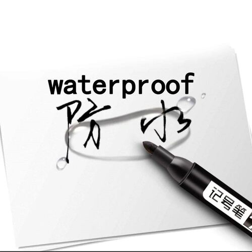 5-50Pcs Waterproof Oil-based Marker Pen Markers Black Blue R