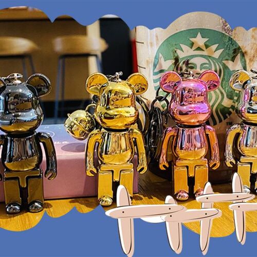 Bearbrick Bear@brick Action Figures Block Bear PVC Model Fig