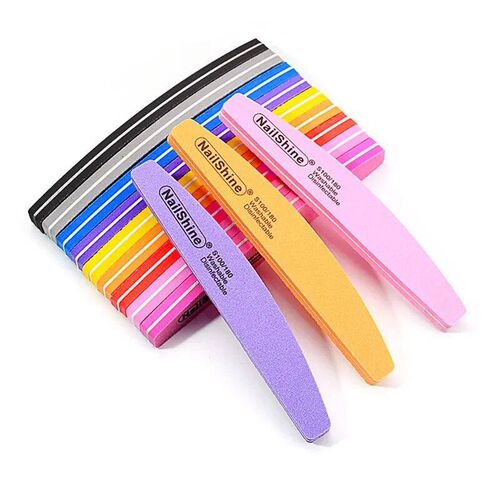 10pcs Double-sided Nail File Blocks Colorful Sponge Nail Pol