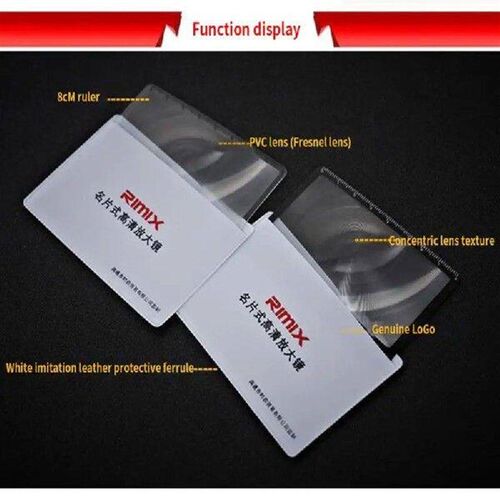 Portable Pocket Magnifier 3X Reading Magnifying Glass With
