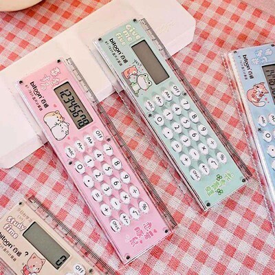 Personality Creative Ruler/calculator Dual-purpose Multifunc