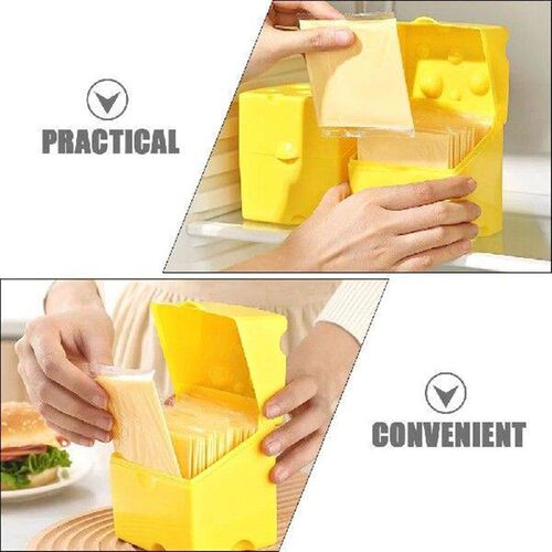 2 Pcs Cheese Storage Box Savers Snack Mini Fridge