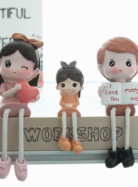 吊脚娃娃家居装饰摆件创意家居风格电视柜书房卧室礼品送男女朋友