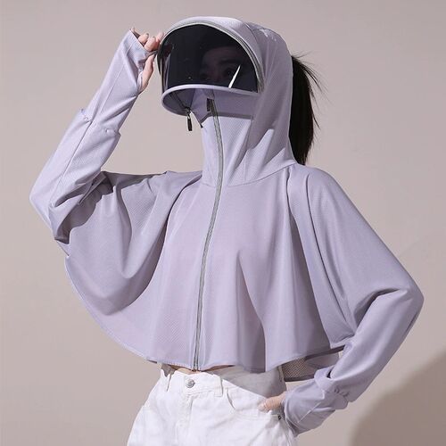 Sunscreen clothes for women summer UV protection breathable
