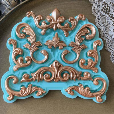 Relief Silicone Epoxy Resin Plaster Mould cake mold fondant
