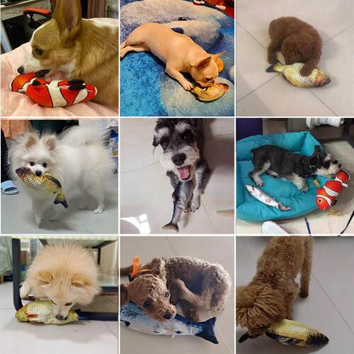 Toys for Dog Interactive Electronic Floppy Fish Dogs Toys To