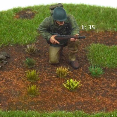 Self-Adhesive Static Grass Tufts Miniature Scenery Wildflowe