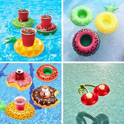 Pool Floaties Bar Coasters Kids Toys Drink Floats Inflatable