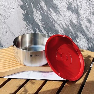 30不锈钢带盖碗泡面大圆碗沙拉盆腌肉盆家用保鲜碗三层加厚密封