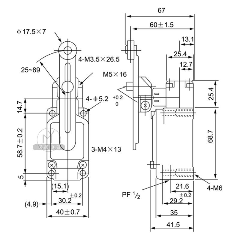 昌得CNTD防水行程限位微动开关CWLC-2-Q耐油替代TZ-5108银触点,电子元器件市场,限位开关,淘宝优惠券,粉丝福利购,淘宝优惠卷