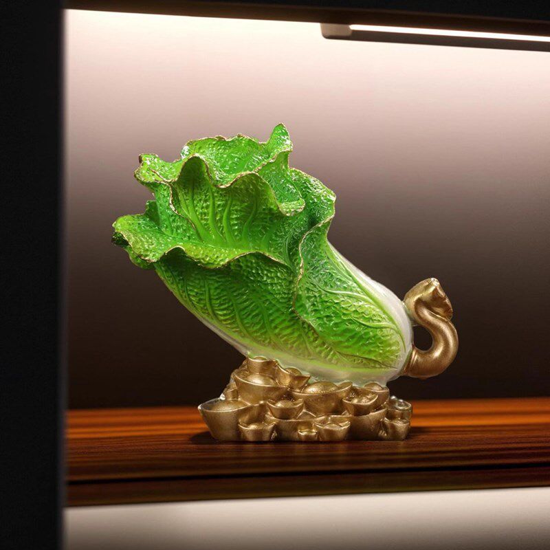 中式百财白菜摆件办公室酒柜家居客厅装饰品餐厅店铺门店开业礼品,家居饰品,国学摆件,淘宝优惠券,粉丝福利购,淘宝优惠卷