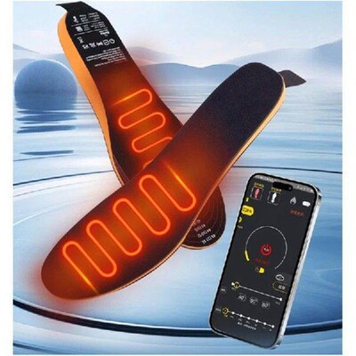 USB Rechargeable Electric Heated Insoles Winter Foot