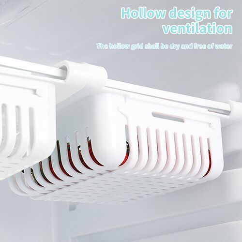 Refrigerator Organizer Retractable Multifunctional Tiered Re