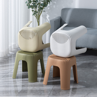 儿童小家用矮凳加厚塑料板凳卫生间浴室椅子圆凳极简洗澡登子