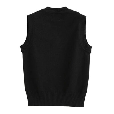 School Uniform Autumn Childrens Vest Sweater Kids Knitted P