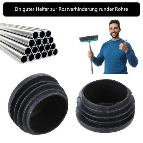 Round Pipe Closures set Robusts End Caps Easy Installs