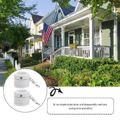 Flag Pole Kit Collar Clips for Flagpole Grommet Rings