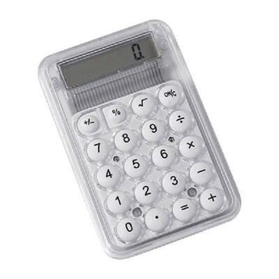 Handheld Mechanical Calculator 8 Digit Large LCD Display