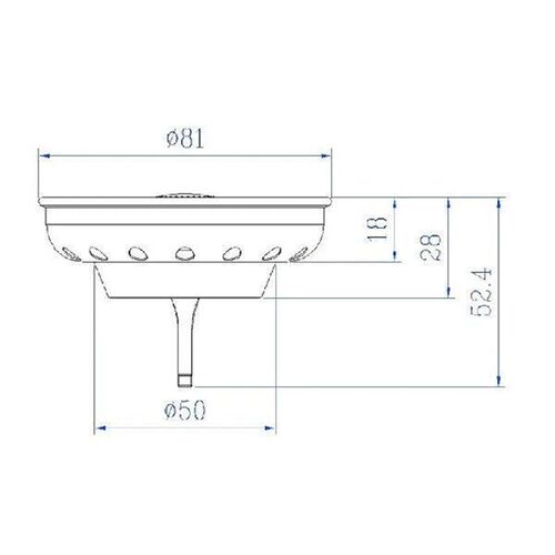 Kitchen Sink Strainer Stopper Combo Basket Replacement For