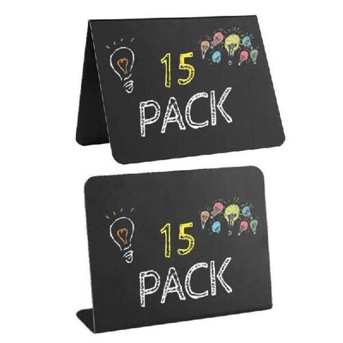 15 Pack Mini Chalkboard Signs for Food Party Buffet Table