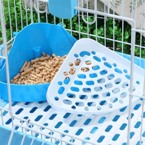 Pet Rabbit Toilet Rabbit Loo Triangle Fixed Bunny Specific