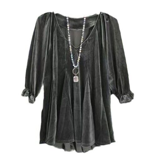 Womens 2025 Long Sleeve Velvet Base Shirt Top