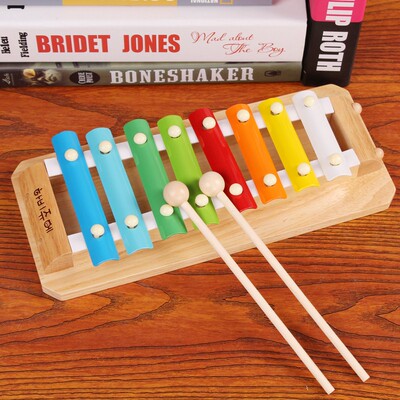 婴幼儿童木制八音手敲琴小钟琴1-2-3-4岁男女孩宝宝木质音乐玩具