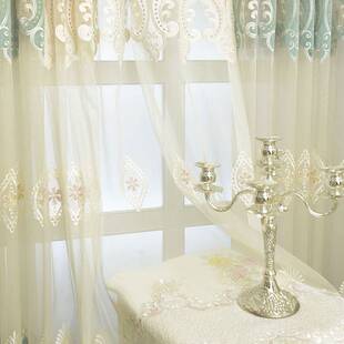 美丝梦纱莎餐色厅750客厅定制成品窗帘窗欧厂家直销式风格绿包邮