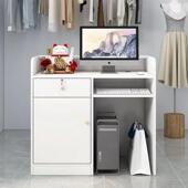 便利店迷你简桌吧台收银台前台小约型柜台服无品牌 店院接待台 装