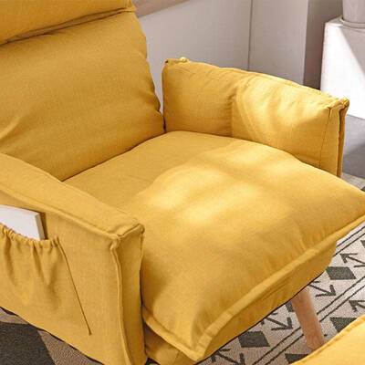 家逸懒人56384沙发单人闲折叠小可户型靠背沙发床卧室阳休台躺椅